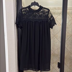 Elegant Black Lace Dress
